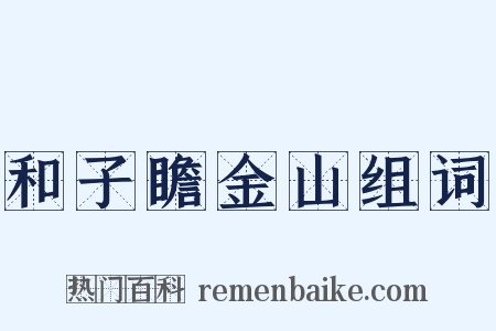 和子瞻金山组词是什么意思的图片